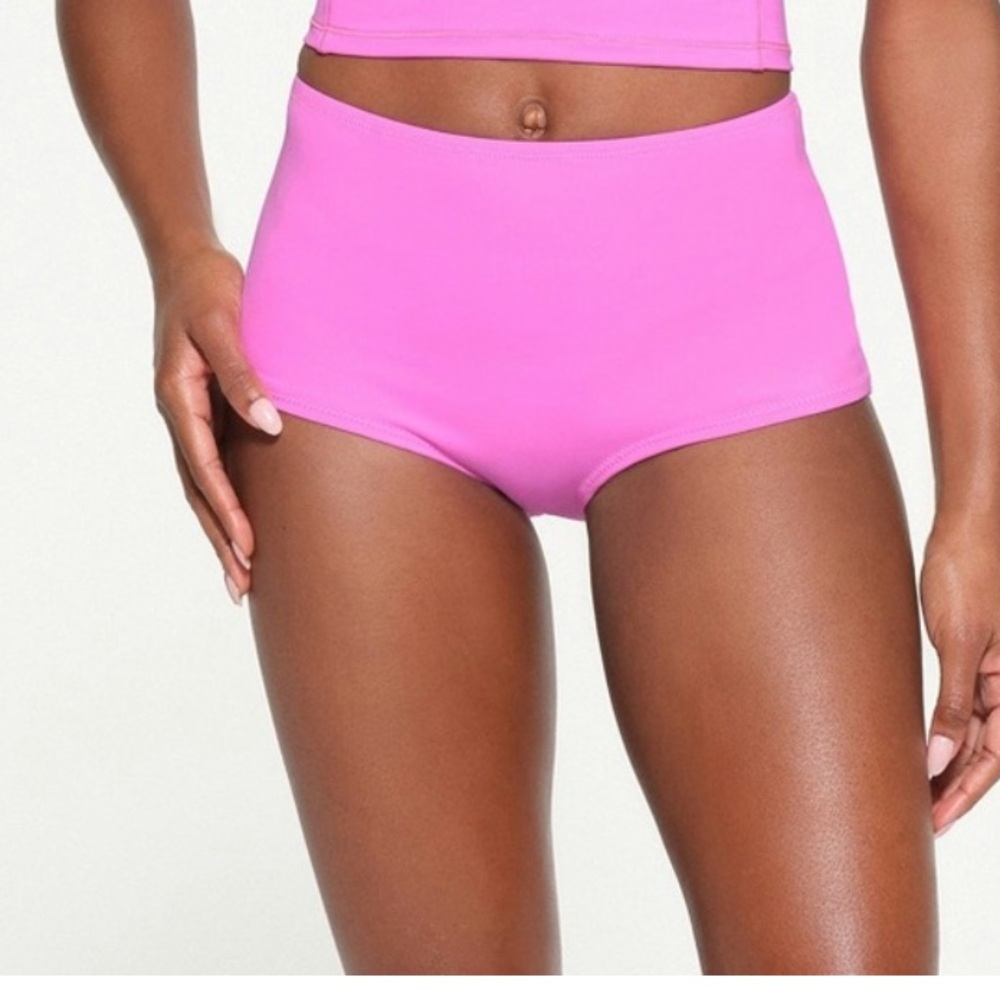 SKIMS NWT Recycled Swim Bikini Bottom - Neon Orchid